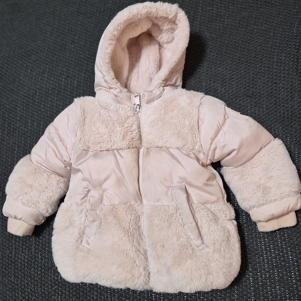 DKNY Soft Pink Hooded Jacket
